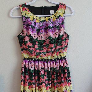 Colorful Floral Print dress